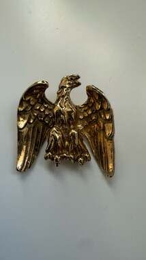 Vintage Accessocraft NYC Gold Tone American Eagle Pin Brooch